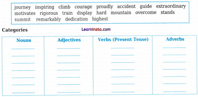 Conquering the Summit MCQ Class 7 English Chapter 12 2