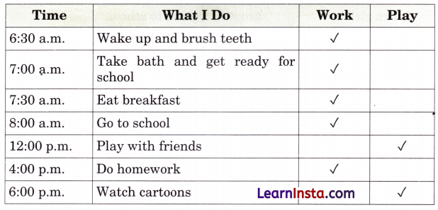 One Thing at a Time Class 4 Question Answer English Santoor Chapter 4 13