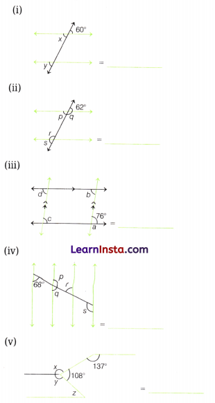 Parallel and Intersecting Lines Class 7 MCQ Maths Chapter 5 7