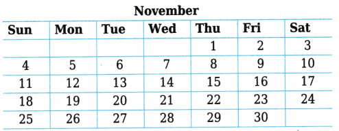 Ticking Clocks and Turning Calendar Class 4 Worksheet with Answers Maths Chapter 12 7