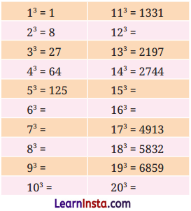 A Square and A Cube Class 8 Solutions Ganita Prakash Maths Chapter 1 PPage 11 Q3