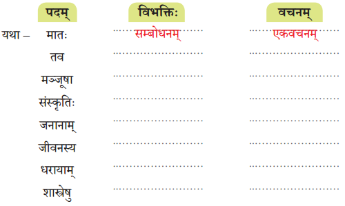 NCERT Class 8 Sanskrit Chapter 7 Question Answer Solutions मञ्जुलमञ्जूषा सुन्दरसुरभाषा 1
