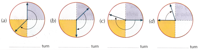 Angles as Turns Class 5 Worksheet with Answers Maths Chapter 3 9