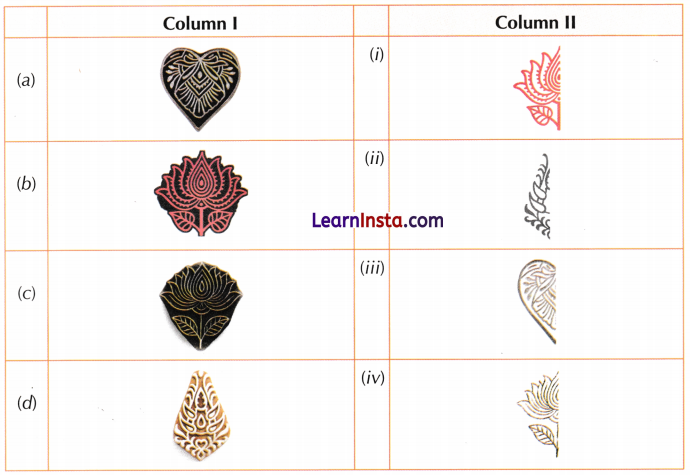 Symmetrical Designs Class 5 Worksheet with Answers Maths Chapter 10 13