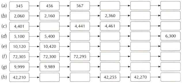 We the Travellers 1 Class 5 Worksheet with Answers Maths Chapter 1 5
