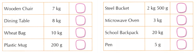 Weight and Capacity Class 5 Worksheet with Answers Maths Chapter 8 2