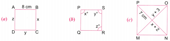 Quadrilaterals Class 8 Worksheet with Answers Maths Chapter 4 5