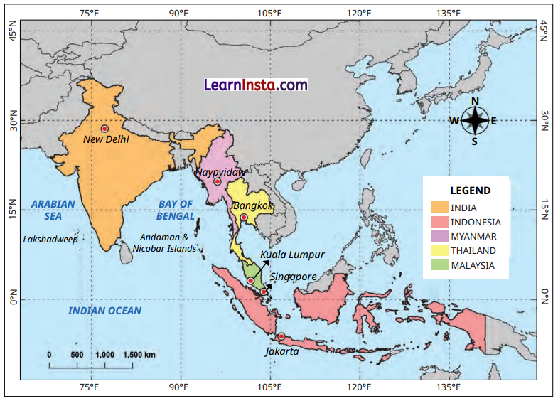 India and Her Neighbours Class 7 Questions and Answers Social Science Chapter 2 4