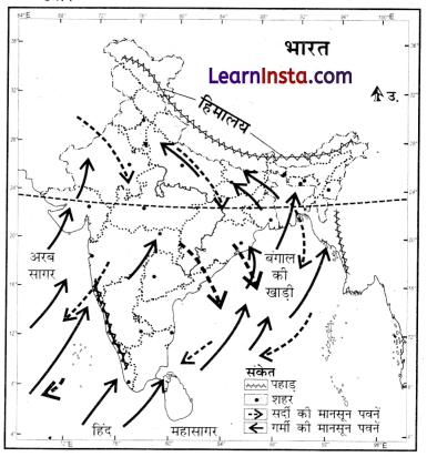 Class 7 SST Chapter 3 Question Answer in Hindi भारत की जलवायु 3