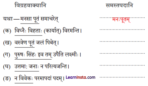 Class 9 Sanskrit Chapter 6 Question Answer मनःपूतं समाचरेत् 3