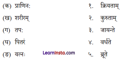 Class 9 Sanskrit Chapter 8 Question Answer अन्नाद् आनन्दं प्रति 2