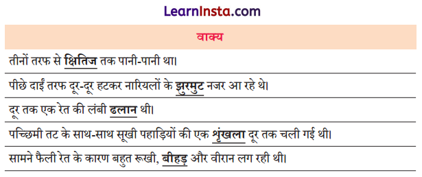 Class 9 Hindi Ganga Chapter 5 Question Answer आखिरी चट्टान तक 7