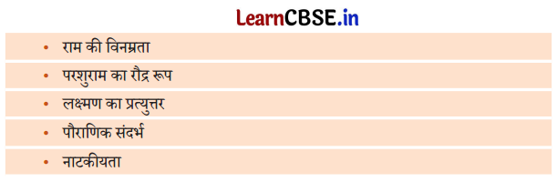 Class 9 Hindi Ganga Chapter 9 Question Answer राम-लक्ष्मण-परशुराम संवाद 1