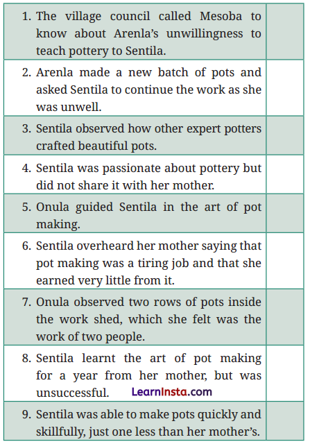 The Pot Maker Question Answer Class 9 English Kaveri Chapter 2 2