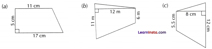 Area Class 8 Worksheet with Answers Maths Chapter 7 - 12