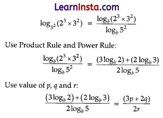 Logarithms Class 9 Extra Questions Advanced Maths Chapter 2 1